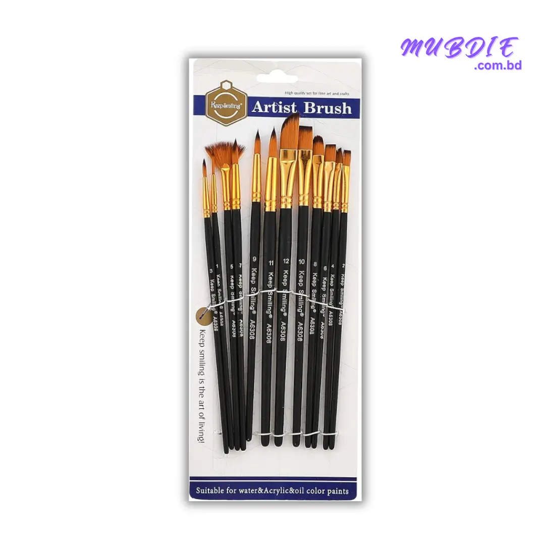 Keep smiling artist brush 12 pcs set 3